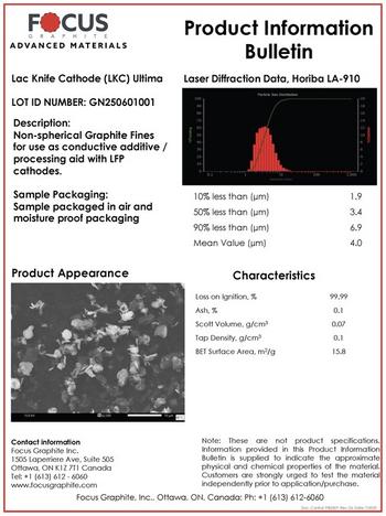 EQS-News: Focus Graphite und C4V berichten über bahnbrechende erste Ergebnisse mit einer Verbesserung der LFP-Kathodendichte um 26 % durch Lac Knife Cathode Ultima: https://images.newsfilecorp.com/files/1963/266409_16161f67e4116a82_004.jpg