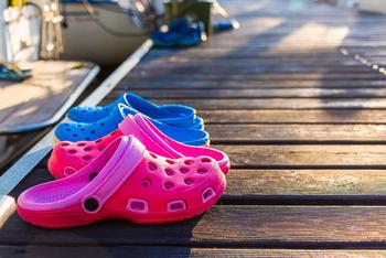 Crocs Stock Is Hot, Crushing Expectations Once Again: https://g.foolcdn.com/editorial/images/776322/crocs-sandals-boardwalk-beach.jpg