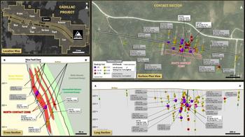 Cartier Cuts 16.7 g/t Au over 2.1 m at Contact (Cadillac); Strengthens Shallow High-Grade Gold Potential; Supports Expansion Drilling: https://www.irw-press.at/prcom/images/messages/2025/81131/Cartier_230925_ENPRcom.001.jpeg