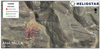 Heliostar Drills 88 m Grading 8.82 g/t Gold in Resource Conversion Drilling and Adds Third Drill Rig at Ana Paula: https://www.irw-press.at/prcom/images/messages/2025/81292/HSTR_100625_ENPRcom.001.png