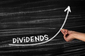 3 Magnificent Dividend Stocks Yielding Around 3% to Buy Right Now: https://g.foolcdn.com/editorial/images/737879/the-word-dividends-on-a-chalkboard-with-a-person-drawing-an-upward-arrow.jpg