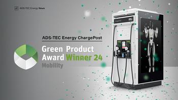Green Product Award Gewinner 2024: ChargePost von ADS-TEC Energy als nachhaltiges, zukunftsfähiges Produkt ausgezeichnet: https://eqs-cockpit.com/cgi-bin/fncls.ssp?fn=download2_file&code_str=30c3ccbef0fd5878fad93c13c8d701aa