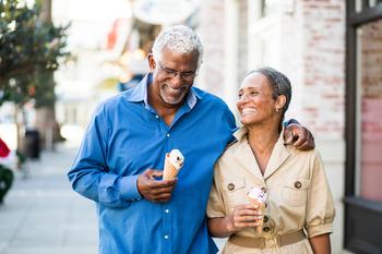 Here's How to Calculate Exactly How Much Spousal Social Security Benefit You Stand to Receive: https://g.foolcdn.com/editorial/images/765154/smiling-couple-eating-ice-cream-cones.jpg