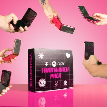 T-Mobile Releases motorola razr+ Throwback Packs and OMG They’re So Fetch!: https://mms.businesswire.com/media/20230622341655/en/1826714/5/Throwback_Pack_and_devices.jpg