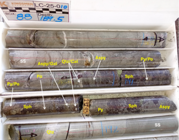 Kingsmen Intersects 1,742 g/t Silver Equivalent over 0.7 Meters (190.85 – 191.55 M) in Its First Drill Program at Its Las Coloradas Silver Project, Chihuahua, Mexico: https://www.irw-press.at/prcom/images/messages/2025/81165/Kingsmen_Sep24_2decimals_EN_PRcom.005.png