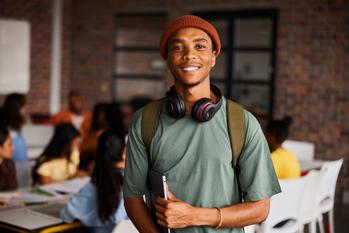 Exactly How to Repay the Average $37,338 in Student Loan Debt by 2030: https://g.foolcdn.com/editorial/images/740935/a-person-with-a-backpack-and-headphones-around-their-neck-holding-a-laptop-gettyimages-1438969575.jpg