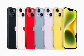 Is Apple Stock Overvalued?: https://g.foolcdn.com/editorial/images/746828/apple-iphone-14-color-lineup-230307.jpg