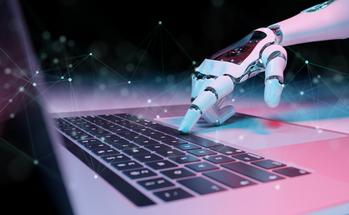 2 Top Artificial Intelligence (AI) Stocks to Buy in April: https://g.foolcdn.com/editorial/images/773056/android-pressing-laptop-keyboard.jpg
