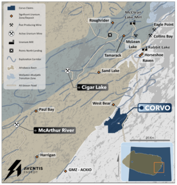 Aventis Energy Announces Filing of NI 43-101 Technical Report on the Corvo Uranium Project: https://www.irw-press.at/prcom/images/messages/2025/81546/Aventis_271025_PRCOM.001.png