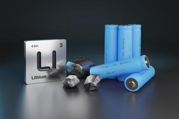 Albemarle Stock Has Over 50% Downside, According to 1 Wall Street Analyst: https://g.foolcdn.com/editorial/images/768891/lithium-and-batteries.jpg