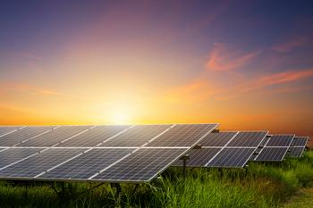 Why Solar Energy Stocks Jumped on Tuesday: https://g.foolcdn.com/editorial/images/755086/solar-farm-at-sunset.jpg