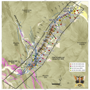 West Point Gold erweitert Goldmineralisierung bei NE Tyro, bohrt 24,4 m mit 1,63 g/t Au in Oberflächennähe und beginnt mit Bohrungen bei Tyro NE Deep: https://www.irw-press.at/prcom/images/messages/2025/81701/WPG_051125_DEPRcom.001.png