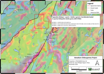 Spearmint Resources Announces Drilling Now Underway on the Chibougamau Project in Quebec: https://www.irw-press.at/prcom/images/messages/2023/72779/Spearmint_271123_PRCOM.002.png