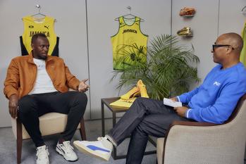 “Never Give Up”, Usain Bolt and Colin Jackson on Records, PUMA Family, and Future: https://mms.businesswire.com/media/20230720866386/en/1846302/5/PUMA_75_USAIN_BOLT.jpg