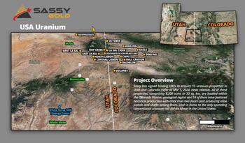 Sassy To Acquire Advanced Uranium Properties in Utah and Colorado: https://www.irw-press.at/prcom/images/messages/2024/73851/SASY_010324_ENPRcom.001.jpeg