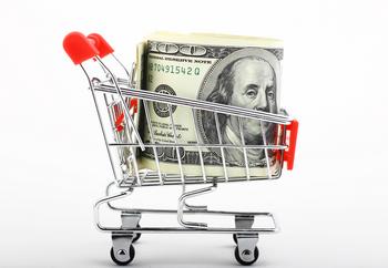 Better Buy: Amazon vs. MercadoLibre: https://g.foolcdn.com/editorial/images/733138/money-in-a-miniature-shopping-cart.jpg