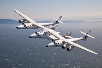 Why Virgin Galactic Stock Took Off Today: https://g.foolcdn.com/editorial/images/740457/vms-eve-and-vss-unity-flying-over-water-is-virgin-galactic.jpg