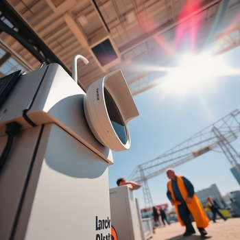 NetSfere als sichere Kommunikationsplattform für das deutsche PEDNET-LC-Projekt zur Neugestaltung der pädiatrischen Long-COVID-Versorgung ausgewähltPhoto, wide shot, wide-angle lens,  Consumer electronics manufacturer, Midday, harsh overhead sunlight, directional sunlightt, photo by Peter Lik: https://img.midjourneyapi.xyz/temp/0defe5ca-333a-451e-9549-4f262e278fc7.png