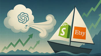 Shopify and Etsy Just Got a Surprising Boost From ChatGPT: https://g.foolcdn.com/editorial/images/835553/chatgptboost.png