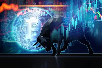 3 Crypto Stocks That Have Outperformed Bitcoin Over the Past Year: https://g.foolcdn.com/editorial/images/766666/a-bull-in-front-of-a-bitcoin.jpg