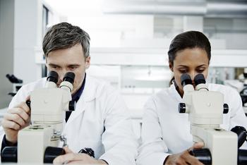 This Biotech Could Soon Go Parabolic, But Should You Buy It?: https://g.foolcdn.com/editorial/images/734030/two-scientists-sit-at-bench-using-microscopes.jpg