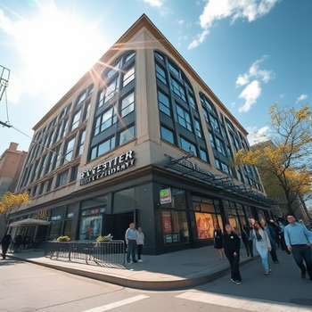 Nestlé and OMP Showcase Approach to Future-Ready Supply Chain at Gartner Supply Chain Symposium/Xpo in BarcelonaPhoto, wide shot, wide-angle lens,  Investment company, Midday, harsh overhead sunlight, directional sunlightt, photo by Thomas Heaton: https://img.midjourneyapi.xyz/temp/81ff9992-3b90-4de2-ac95-7385f4698b55.png