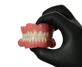 Desktop Health™ Announces Flexcera™ Base Ultra+ Dental Resin for Stronger, More Comfortable 3D Printed Dentures: https://mms.businesswire.com/media/20240212749296/en/2029429/5/Flexcera_Base%2B_glove_front.jpg