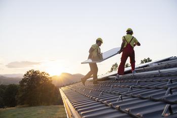 Why Shares of Enphase Energy Are Soaring Higher This Week: https://g.foolcdn.com/editorial/images/765486/workets-install-solar-panels-on-a-roof.jpg