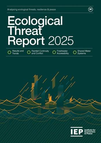 Ecological Threat Report 2025: Extreme Regen- und Trockenperioden werden zunehmend zum Katalysator für schwerwiegende Konflikte: https://www.irw-press.at/prcom/images/messages/2025/81577/instituteforeconomicsNR10292025_DE_PRcom.001.jpeg