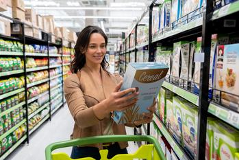 Target Is Doing Its Best Costco Impression: https://g.foolcdn.com/editorial/images/772328/woman-shopping-for-cereal.jpg