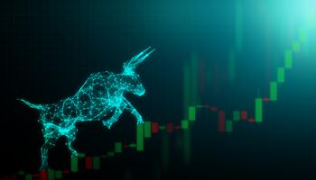 A Bull Market Is Coming: 2 Dow Stocks to Buy and Hold for the Next Decade: https://g.foolcdn.com/editorial/images/736925/abstract-bull-climbing-stocks.jpg