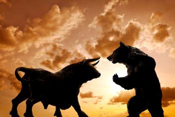 AT&T Stock: Bull vs. Bear: https://g.foolcdn.com/editorial/images/746545/bull-and-bear-silhouettes.jpg