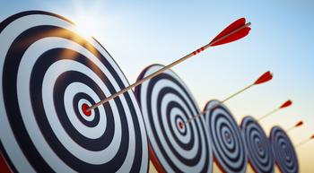Target Stock Has 23% Upside, According to 1 Wall Street Analyst: https://g.foolcdn.com/editorial/images/768693/set-of-archery-targets-with-arrows-in-bulls-eyes.jpg