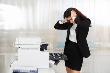 Why Xerox Stock Fell 14.5% on Tuesday Morning: https://g.foolcdn.com/editorial/images/773988/broken-printer.jpg
