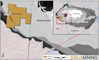 GoldMining to Advance the Rea Uranium Project, One of the Largest Land Packages in Western Athabasca Basin, Canada: https://www.irw-press.at/prcom/images/messages/2023/72871/04122023_EN_GoldMining.001.png