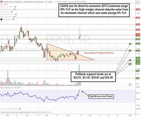 Canada Goose Flies Higher Driven By DTC Growth