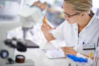 Does Biogen's Latest $1.5 Billion-Dollar Move Make It a Buy?: https://g.foolcdn.com/editorial/images/746822/a-young-scientist-recording-her-findings-on-a-tablet.jpg