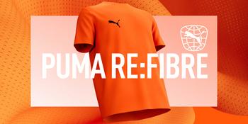 PUMA baut sein Textile-to-Textile Recycling aus und nutzt die RE:FIBRE-Technologie künftig für alle Fußball-Fantrikots: https://mms.businesswire.com/media/20231205243940/de/1959129/5/PUMA_REFIBRE_1280x640.jpg