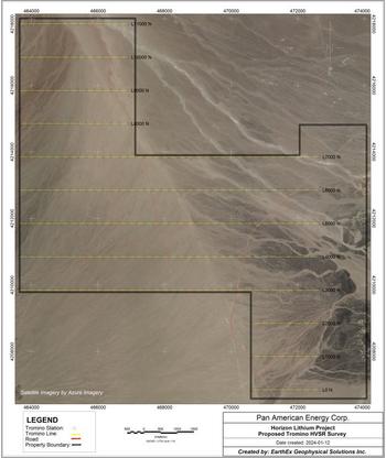 Pan American Energy Mobilizes EarthEx Geophysical To Conduct 2D Seismic Survey At The Horizon Lithium Project: https://www.irw-press.at/prcom/images/messages/2024/73550/PanAmerican_090224_PRCOM.001.jpeg