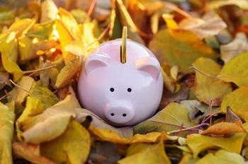 Fall for These 3 Dividend Stocks in September and Buy Them Hand Over Fist: https://g.foolcdn.com/editorial/images/746511/a-piggy-bank-with-a-coin-in-it-surrounded-by-fall-leaves.jpg