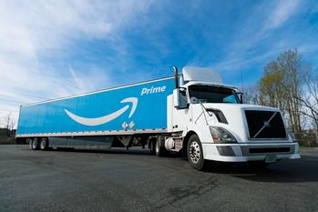 Will Amazon Be a $2 Trillion Dollar Stock by 2030?: https://g.foolcdn.com/editorial/images/737172/an-amazon-prime-truck-in-a-parking-lot.jpg