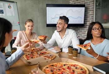 Is This Dominant Stock a Buy for Dividend Growth Investors?: https://g.foolcdn.com/editorial/images/730790/colleagues-eating-pizza-in-a-boardroom.jpg