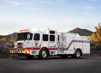 Mesa Unveils Arizona’s First All-Electric North American Style Fire Truck by E-ONE: https://mms.businesswire.com/media/20240104102678/en/1988672/5/Mesa_Fire_and_Medical_Station_221_Receives_All-Electric_E-ONE_Vector.jpg