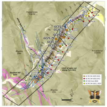 West Point Gold Drills 80.8m of 1.23 g/t Au, 53.4m of 1.44 g/t Au, and 28.9m of 2.65 g/t Au at Tyro Main Vein: https://www.irw-press.at/prcom/images/messages/2025/81795/WPG25-36_111225_EN_PRcom.001.png