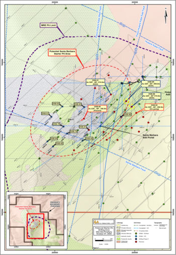 Eloro Resources Ltd.  durchschneidet den bislang längsten Zinkabschnitt in seinem Projekt Iska Iska im Departement Potosí in Bolivien mit 456 Metern und einem Gehalt von 1,72 % Zn, darunter 190,5 Meter mit einem Gehalt von 2,35 % Zn in Bohrloch DSB-8: https://www.irw-press.at/prcom/images/messages/2025/81340/Eloro_091025_DEPRcom.001.png