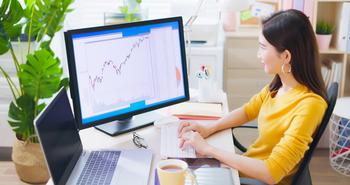 One Beaten Down Stock-Split Stock to Buy Now: https://g.foolcdn.com/editorial/images/682306/businesswoman_studying_stock_market_chart_on_a_desktop_screen.jpg