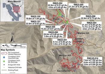 Revival Gold durchteuft 1,04 g/t Gold über 19,8 Meter und 0,85 g/t Gold über 21,3 Meter in Flachbohrungen bei Mercur: https://www.irw-press.at/prcom/images/messages/2025/81291/RVG_100625_DEPRcom.001.jpeg