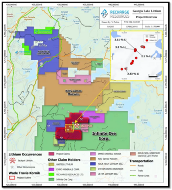 Recharge to Commence 2023 Exploration at its 100% Owned Georgia Lake Lithium Project, Ontario: https://www.irw-press.at/prcom/images/messages/2023/71319/RechargeResources_130723_PRCOM.002.png