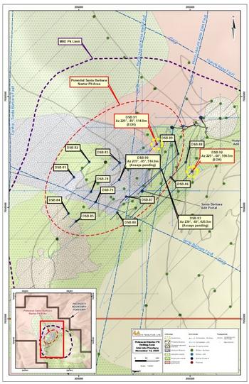 Eloro Resources erweitert erneut das Ausmaß der potenziellen Starter Pit Zone, die 90 Meter mit einem Gehalt von 61,05 g/t Silber und 0,20 % Zinn durchschneidet im Rahmen seines Iska Iska-Projekts im Departement Potosí im Süden Boliviens: https://www.irw-press.at/prcom/images/messages/2025/81889/Eloro_191125_DEPRcom.001.jpeg