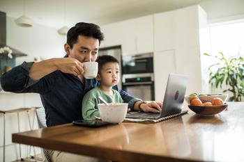 1 Thing That Could Send Starbucks Stock Soaring: https://g.foolcdn.com/editorial/images/719780/parent-sipping-coffee-and-sitting-at-kitchen-table-with-child-on-lap-looking-at-computer-screen.jpg